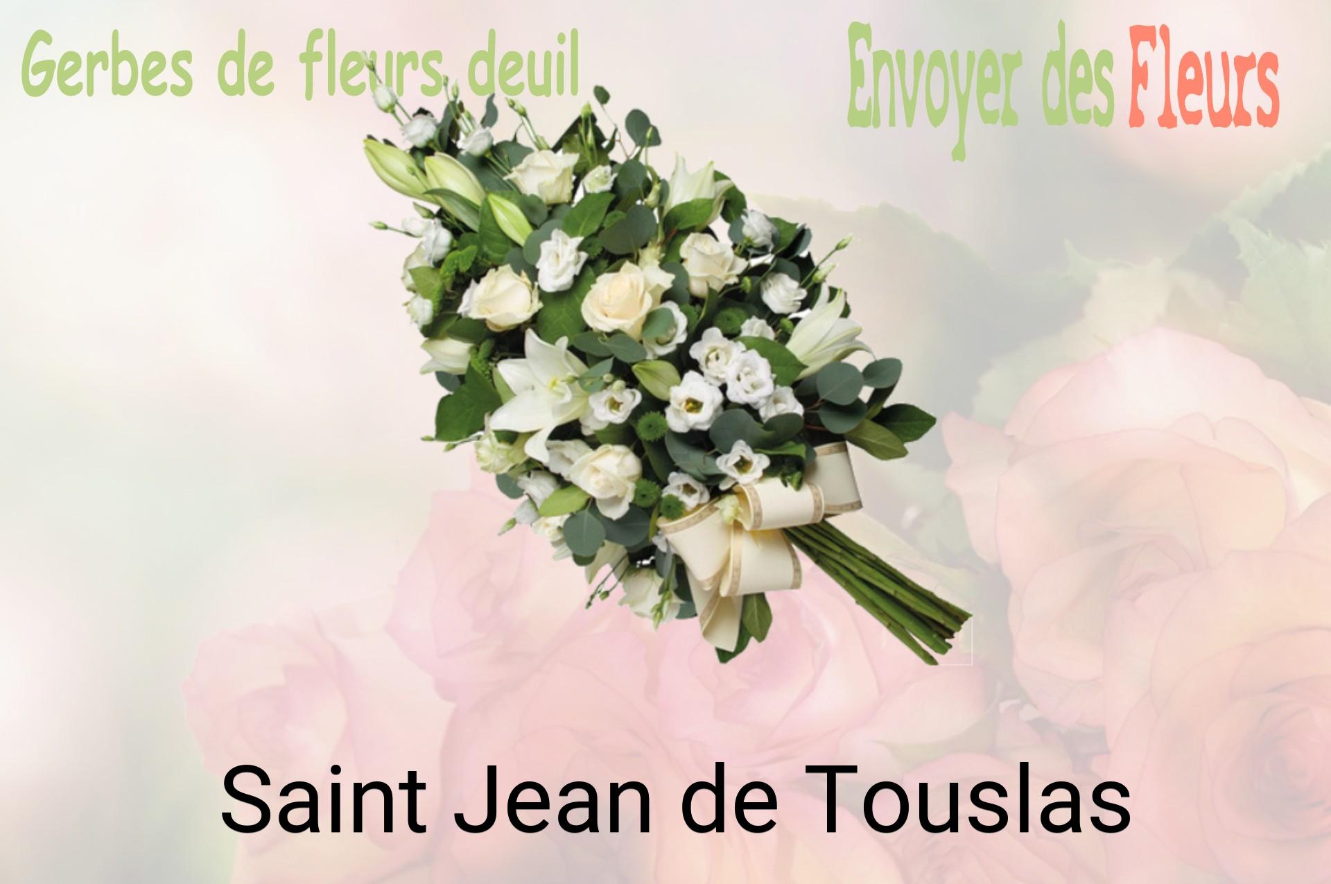 Gerbe de fleurs de deuil livrée à Saint-Jean-de-Touslas